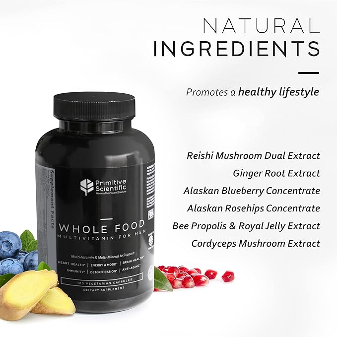 Whole Food Multivitamin for Men (120