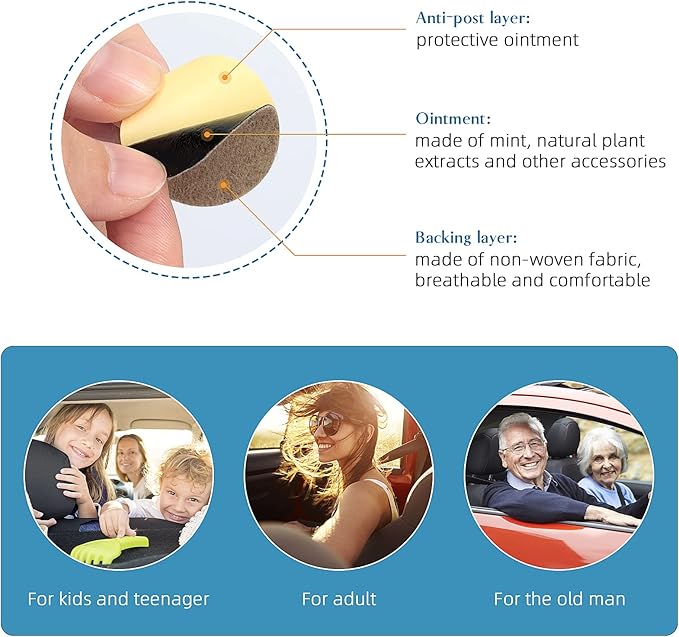 Motion Sickness Patches, 36 Pcs Sea JJ11-36Pcs