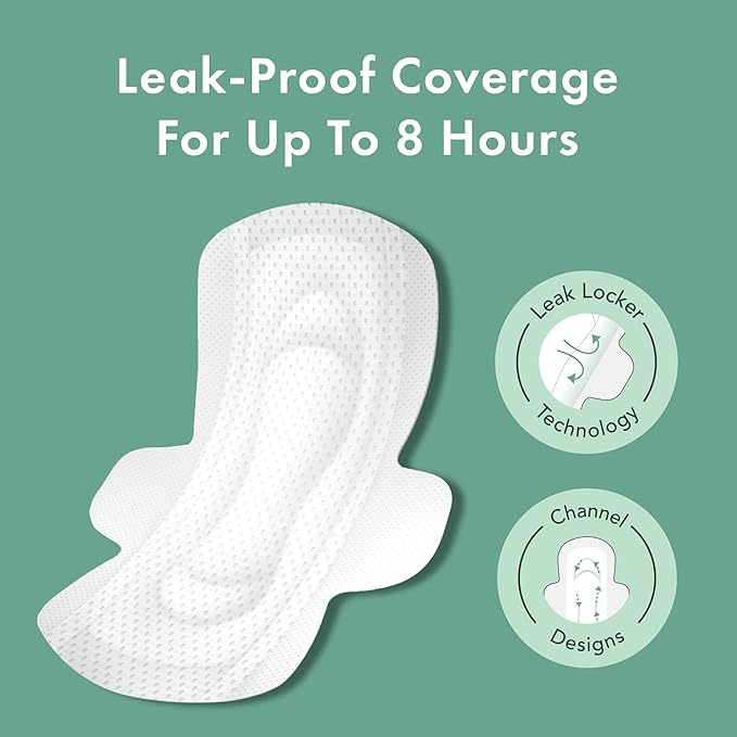 Rael Pads For Women, Organic Cotton 56 Total)