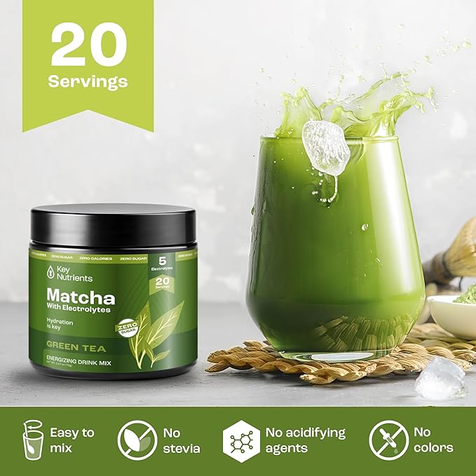 KEY NUTRIENTS Matcha Powder - Unsweetened Matcha Powder - Matcha Green Tea Powder - Matcha Tea - Matcha Green Tea - Matcha Powder Unsweetened - Matcha Tea Powder - Sodium Green Tea Matcha Powder