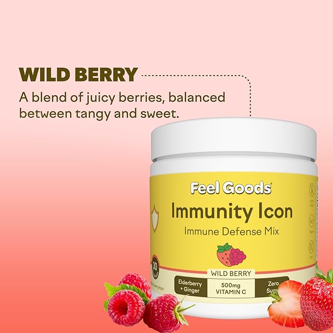 Feel Goods Immunity Icon 500mg Vitamin 30 Servings