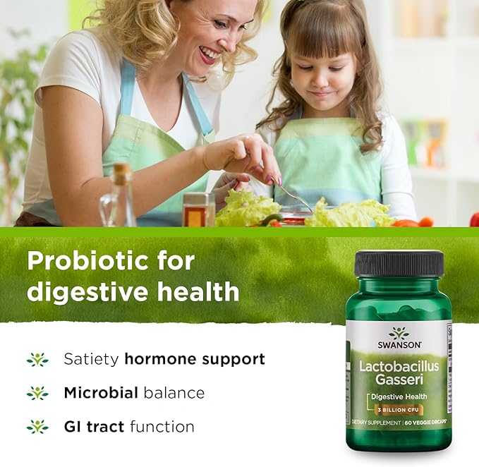 Swanson Lactobacillus Gasseri 3 Billion (60 Veggie 2 Bottles