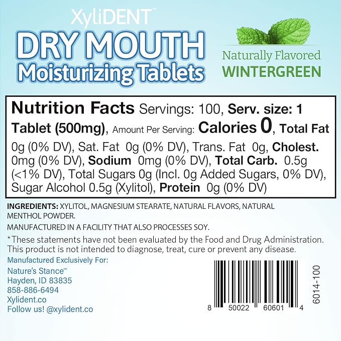 Nature's Stance XyliDENT Xylitol Tablets 100 Count