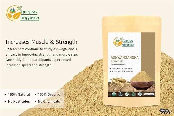 Organic Ashwagandha Root Powder Withania Somnifera 5.3 oz