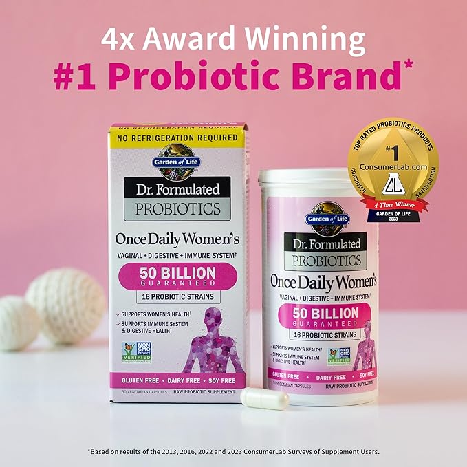 Rephresh Pro-B Probiotic Supplement for Women, 30 Oral 16 Strains, 50 Billion, 30 Capsules