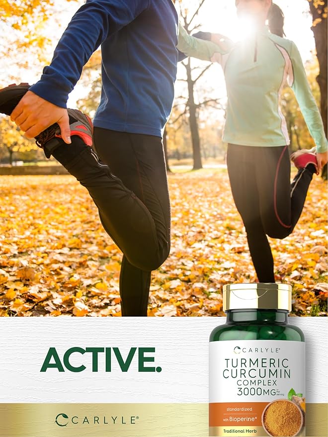 Carlyle Turmeric Curcumin with Black Pepper 3000mg 90 Powder