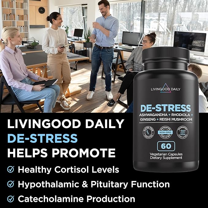Livingood Daily De-Stress Relief Supplement, 60