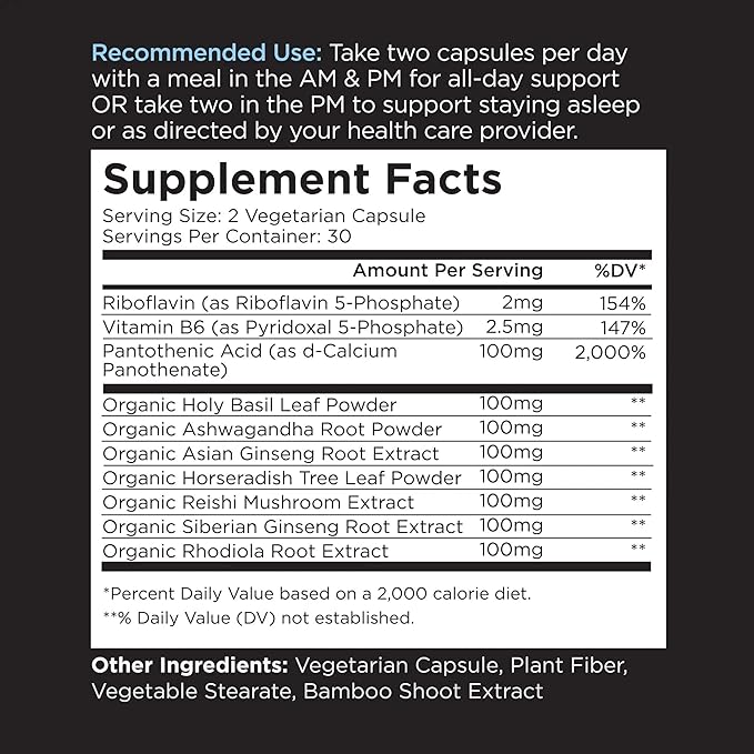 Livingood Daily De-Stress Relief Supplement, 60