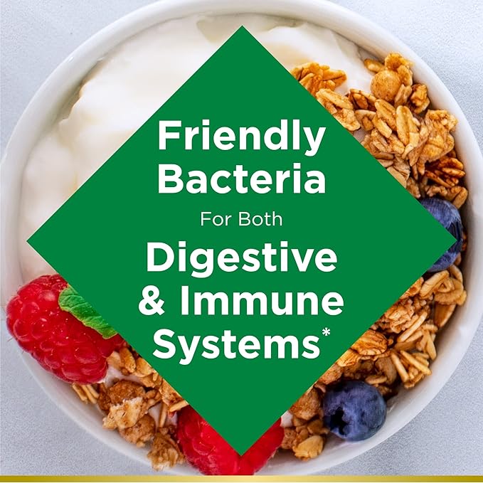Nature's Bounty Acidophilus Probiotic, Daily Probiotic 01 Pack, 100 Tablets…