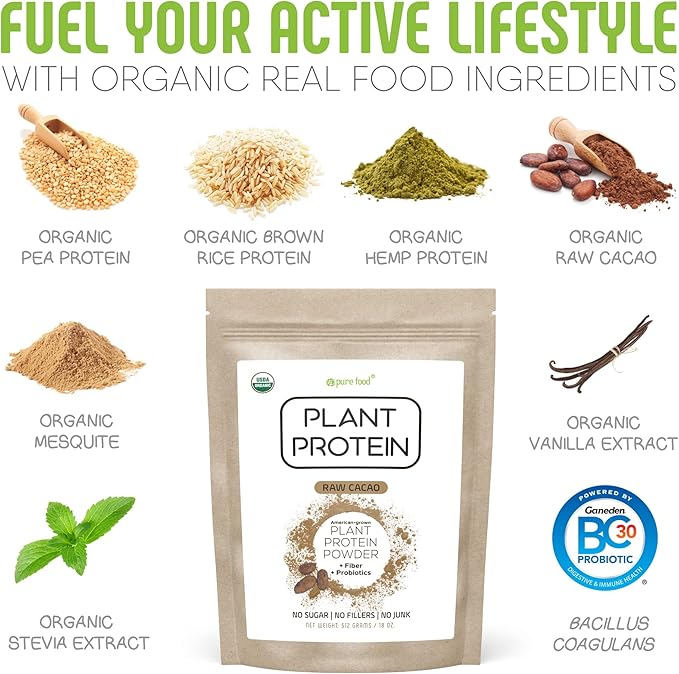 Plant Based Protein Powder with Probiotics