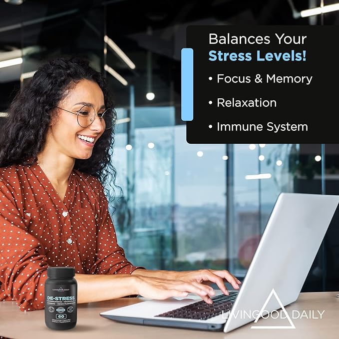 Livingood Daily De-Stress Relief Supplement, 60