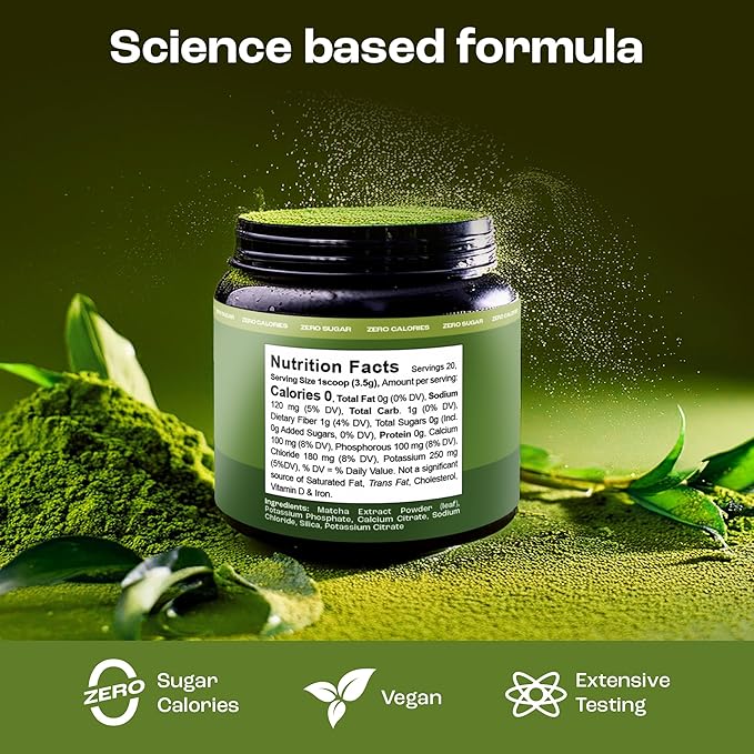 KEY NUTRIENTS Matcha Powder - Unsweetened Matcha Powder - Matcha Green Tea Powder - Matcha Tea - Matcha Green Tea - Matcha Powder Unsweetened - Matcha Tea Powder - Sodium Green Tea Matcha Powder