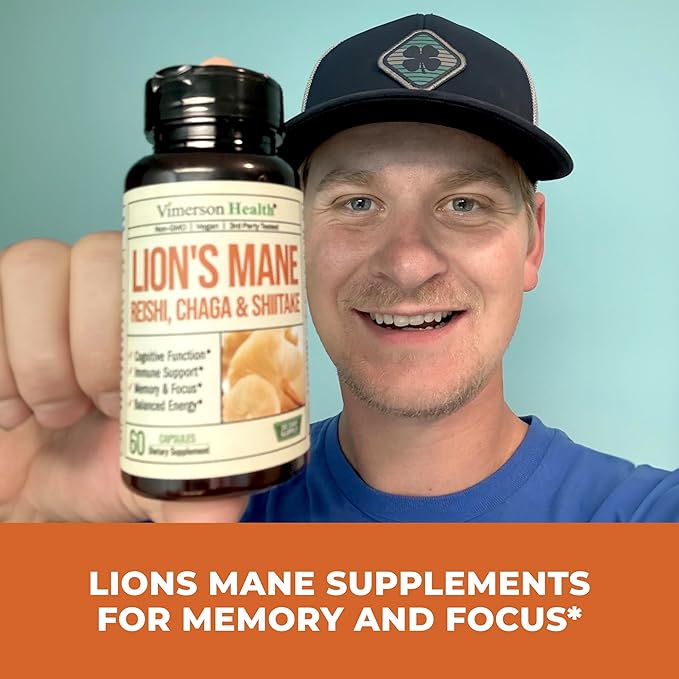 Lions Mane Supplement Capsules 60 High