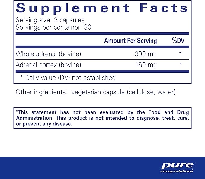 Pure Encapsulations Adrenal 60 Capsules