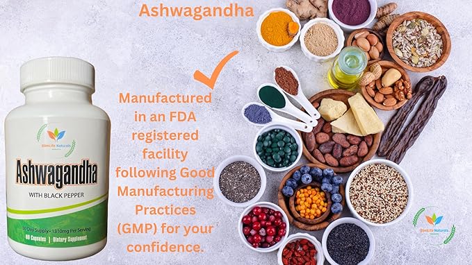 Organic Ashwagandha 1310 mg 60 Organic