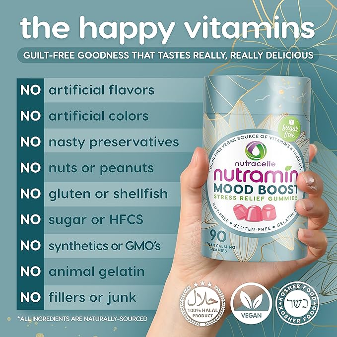 Nutracelle NUTRAMIN Mood Boost Multivitamin Gummy (90 Count)