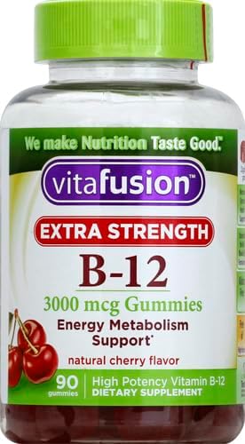 Vitafusion Extra Strength Vitamin B12 Gummy 1 Brand, 45 Day 90 Count