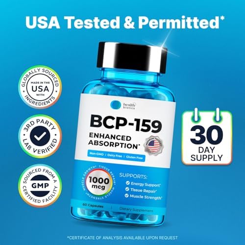 BCP-159 Capsules - Cycle Support & Muscle Recovery & Post Workout Recovery & Joint Support Supplement & Nac Supplement 240 Oral Capsules, (1 Pack)