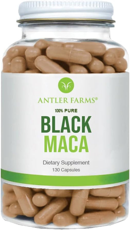 Antler Farms - 100% Pure Black 130 Capsules, 1500mg –