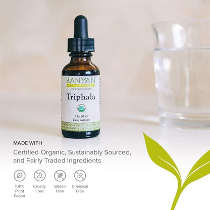 Banyan Botanicals Triphala Liquid Herbal Extract 1oz. –