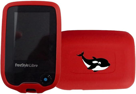 SNK Designed-Orca Silicone case for Freestyle 3 Freestyle 2 (Red)