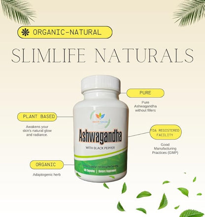 Organic Ashwagandha 1310 mg 60 Organic