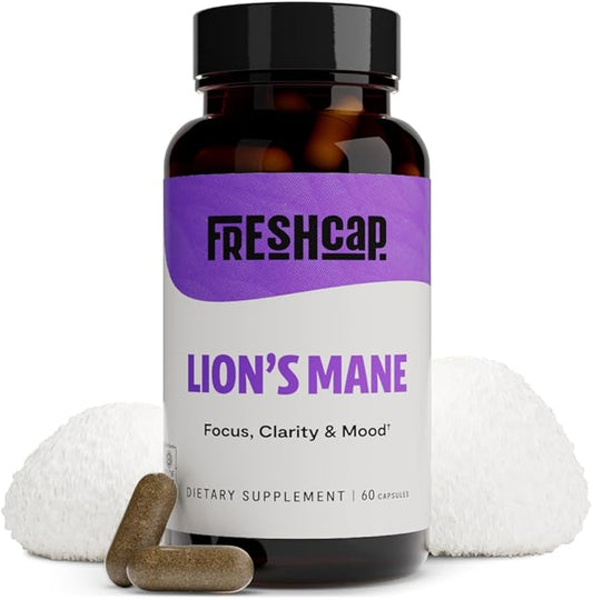 FreshCap Lions Mane Supplement Capsules (60ct)
