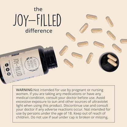 Joy-Filled Mood Support Supplement with St 100% Plant-Based 180 ct
