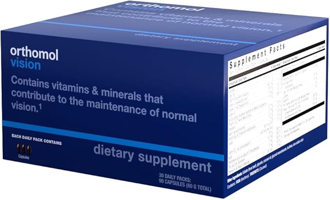 Orthomol Vision, Eye Micronutrients Supplement, 30-Day