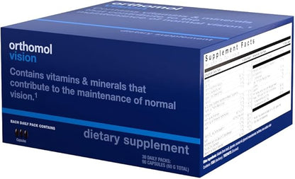 Orthomol Vision, Eye Micronutrients Supplement, 30-Day