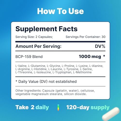 BCP-159 Capsules - Cycle Support & Muscle Recovery & Post Workout Recovery & Joint Support Supplement & Nac Supplement 240 Oral Capsules, (1 Pack)