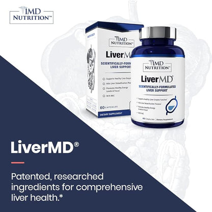 1MD LiverMD - Liver Support Supplement 60 Capsules (2-Pack)