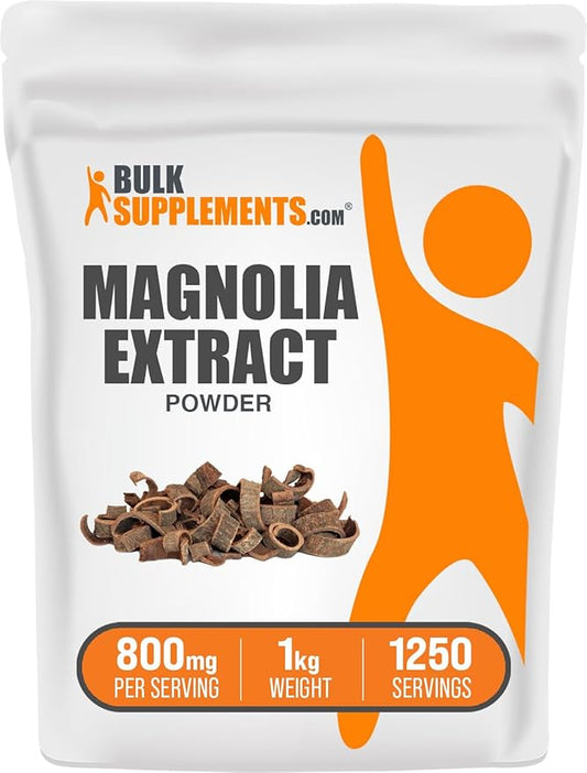 BulkSupplements.com Magnolia Bark Extract Powder 800mg per 1kg (2.2 (2.2 lbs) 1)