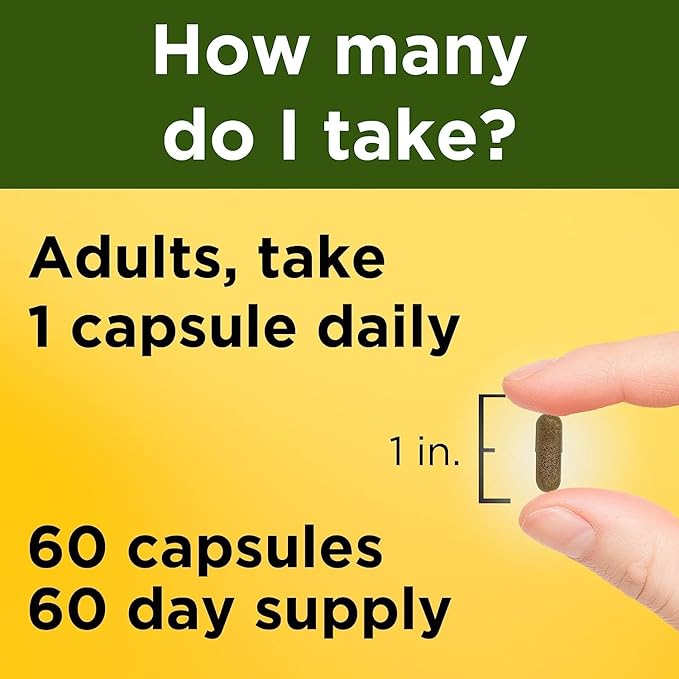 Nature Made Ashwagandha Capsules 125mg 60 Capsules, 60 Day 2)