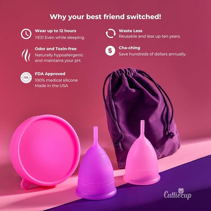 Double Pack, Menstrual Cup, Complete Kit 30 Years)…