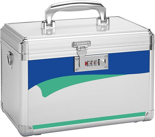 Medicine Lock Box With Combination Lock 15 x 8.7 x 9.4 Inches