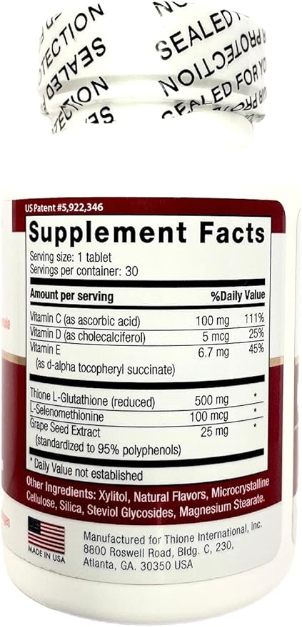 first Glutathione Lozenges, Selenium, Vit C,