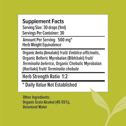 Banyan Botanicals Triphala Liquid Herbal Extract 1oz. –
