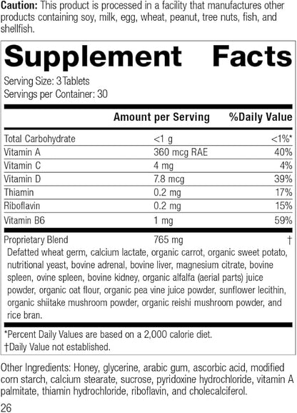 Standard Process Catalyn B6, Magnesium 90 Tablets