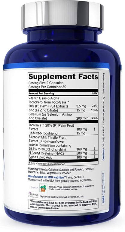 1MD LiverMD - Liver Support Supplement 60 Capsules (2-Pack)