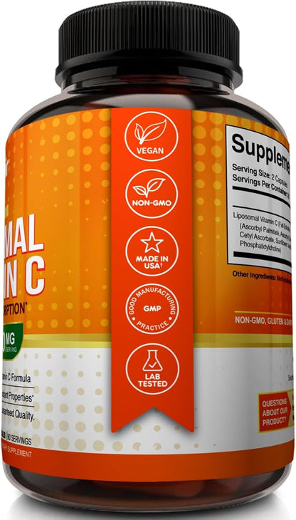NutriFlair Liposomal Vitamin C 1700mg, 180 Capsules