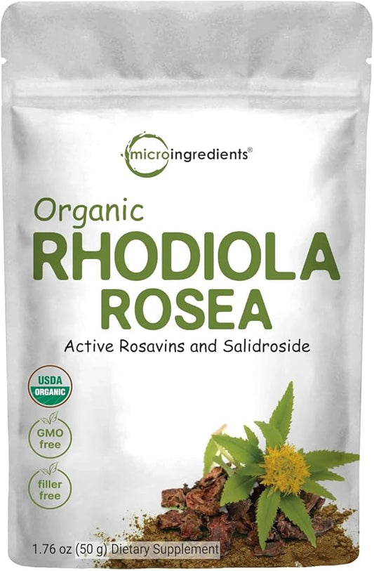 Micro Ingredients Organic Rhodiola Rosea Root 50g Powder