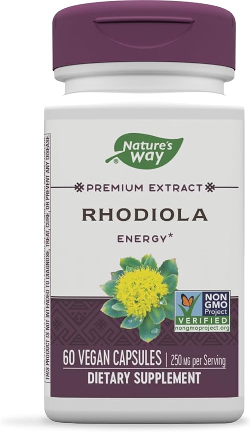 Nature's Way Rhodiola Premium Extract 250 mg 60 Capsules