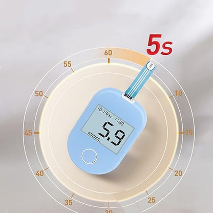 ThreeH Blood Glucose Meter Kit 50 Blood 1 Glucometer 50 Lancets 1 Lancing