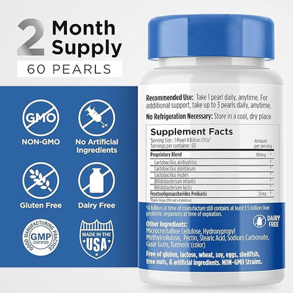 Earth's Pearl Probiotic Pearls for Women 60-Day Supply