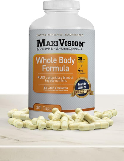 MaxiVision® AREDS 2 Whole Body Formula 2 Eye 360 Capsules (360 Capsules 1 Bottle