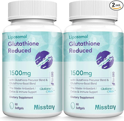 2400 MG Complex Liposomal Glutathione Softgels 1500 MG, 120 Softgels