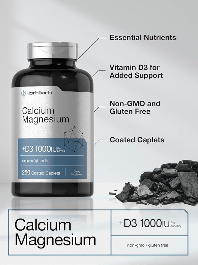 Horbäach Calcium Magnesium & D3 250 Coated