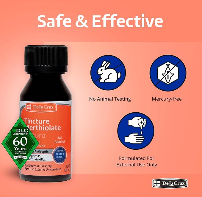 De La Cruz Merthiolate Tincture Antiseptic (6 Bottles)