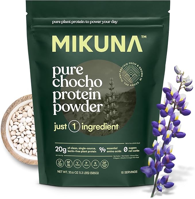 Mikuna Vegan Protein Powder (Unflavored, 15 Servings)